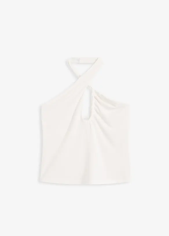 Linne med halterneck och cutout, bonprix