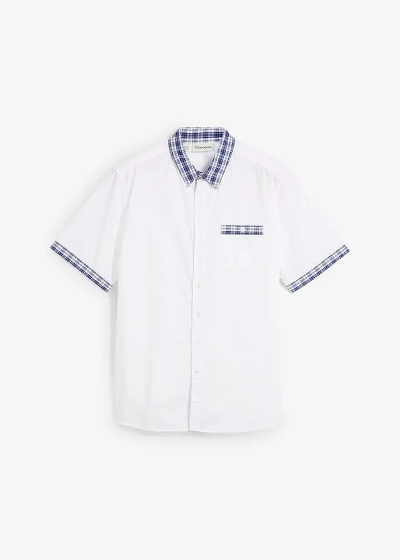 Kortärmad skjorta i ren bomull, bonprix