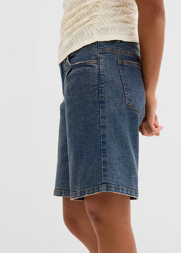 Jeansshorts med Mid Waist, bonprix