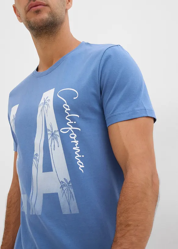 T-shirt i ekologisk bomull, Slim Fit, bonprix