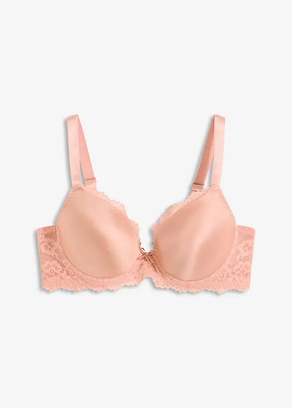 Push up-BH med glansig effekt, bonprix