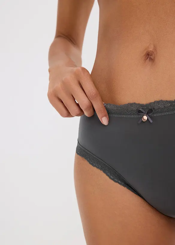 Braziliantrosa med glanseffekt (3-pack), bonprix