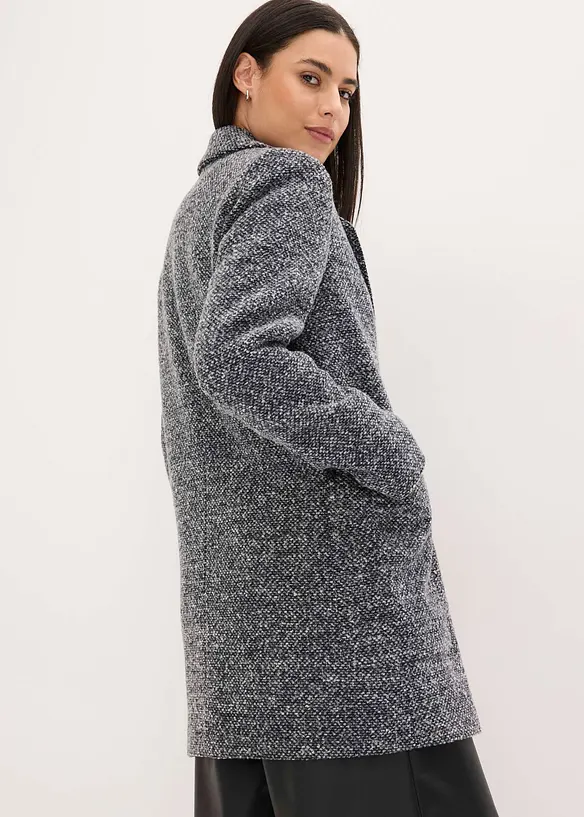 Kort kappa med yllelook, bonprix