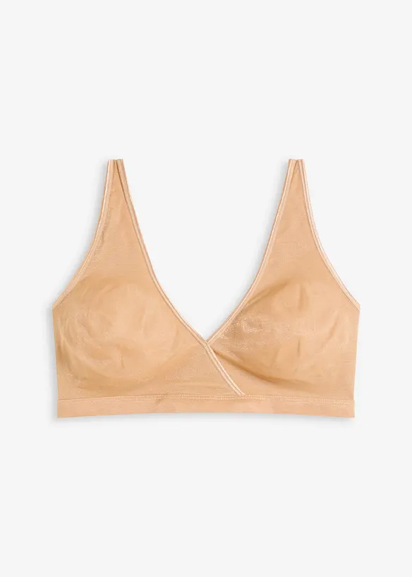 Bralette i skimrande material, bonprix