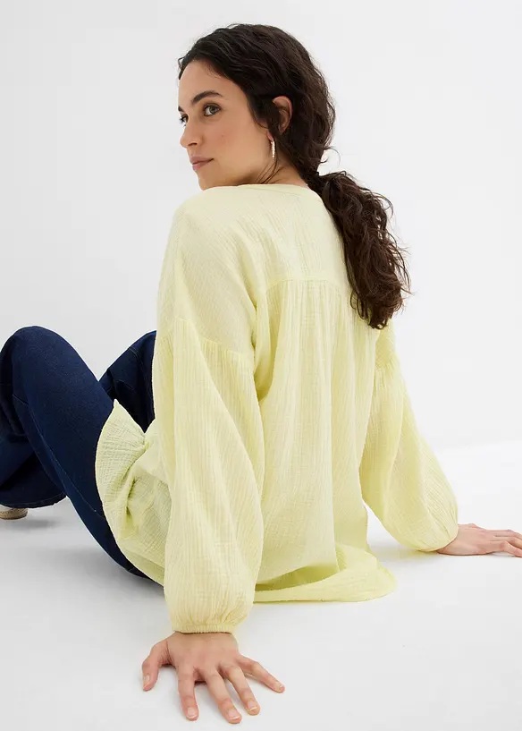 Oversizeblus i skön muslin, bonprix