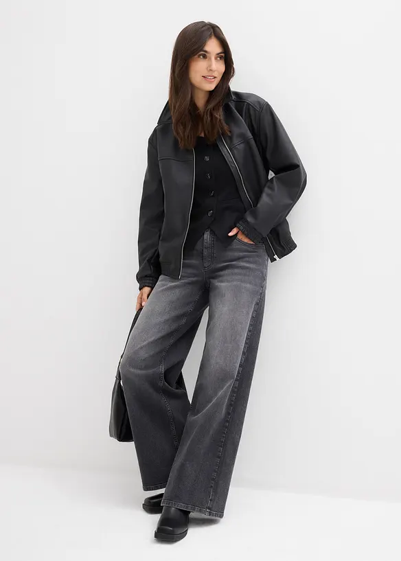 Wide Leg Jeans High Waist, bonprix