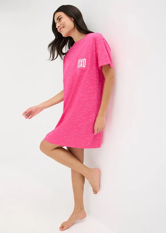Oversized nattlinne med slubeffekter, bonprix