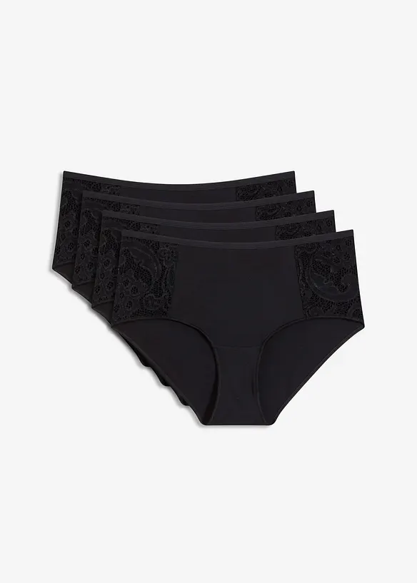 Maxihipstertrosa av mjuk modal (4-pack), bonprix