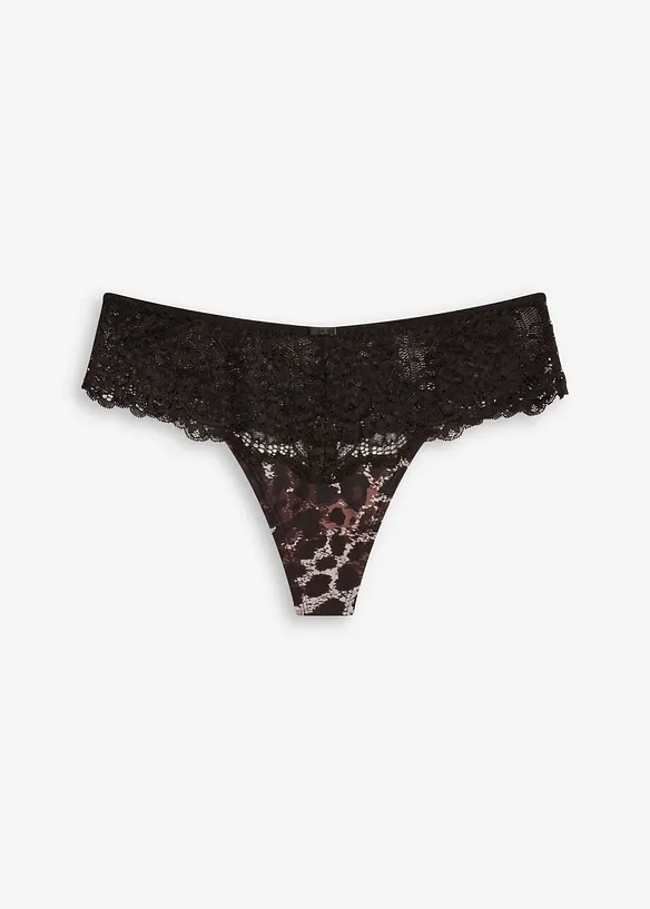 Stringtrosa i hipstermodell av fin spets, bonprix