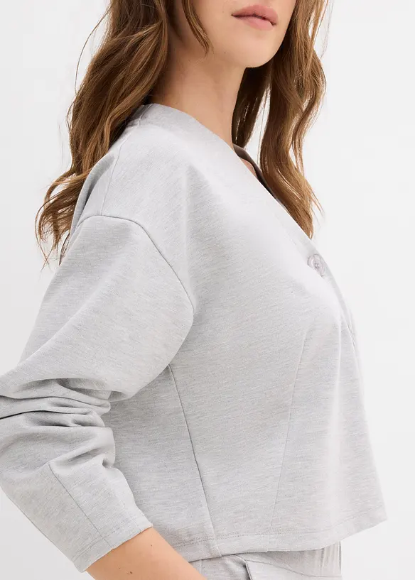 Sweatjacka av viskosmix, bonprix