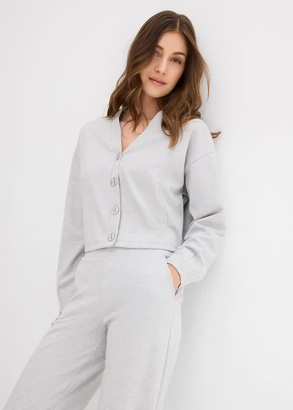 Sweatjacka av viskosmix, bonprix