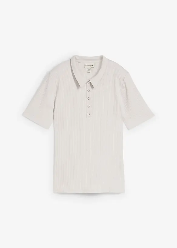 Pikétröja av viskosmix, bonprix