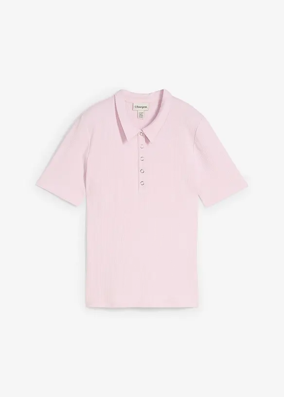 Pikétröja av viskosmix, bonprix