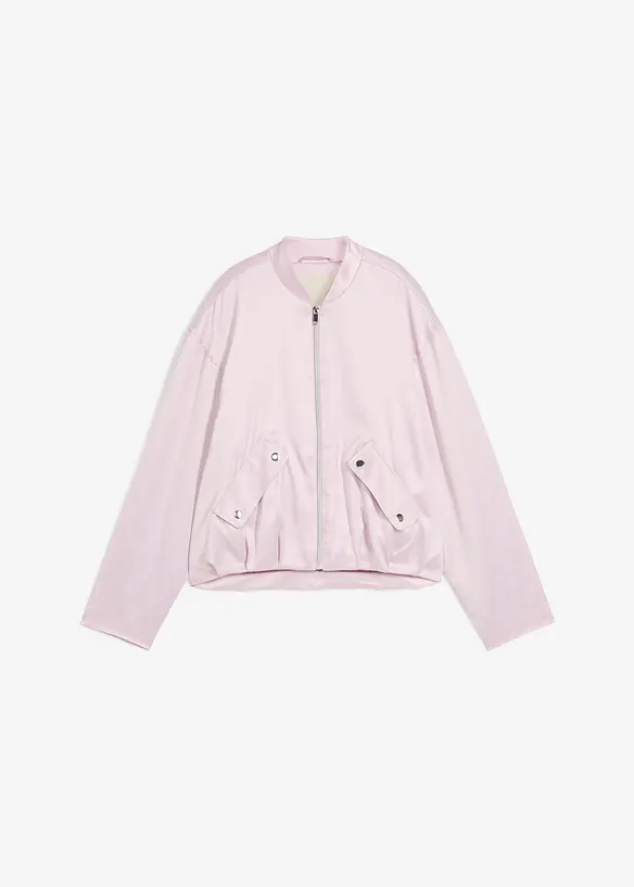 Blusjacka av glansig, mjuk viskosmix, bonprix