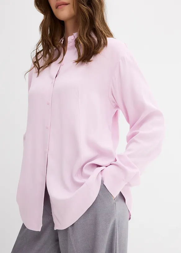 Skjortblus av mjuk viskos, bonprix