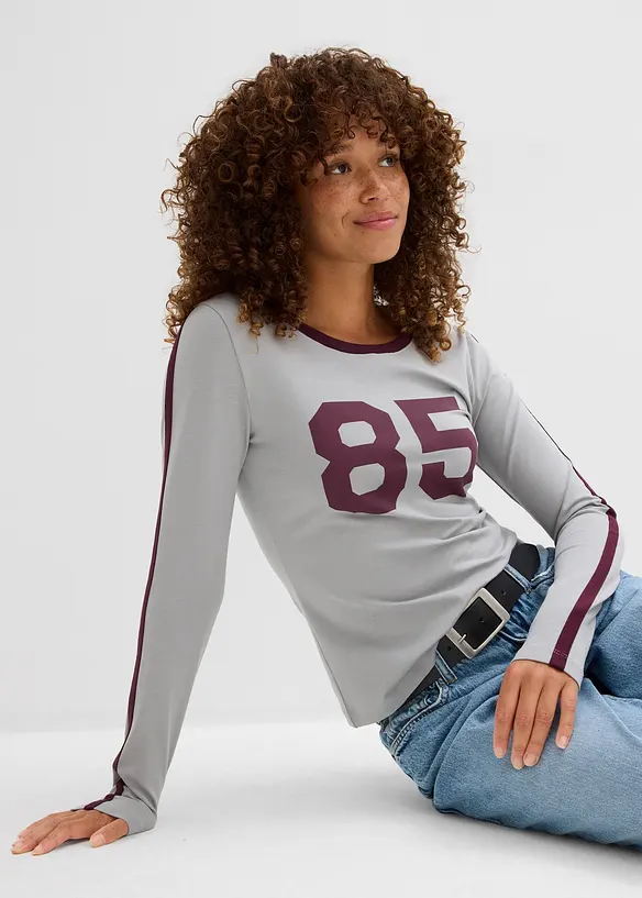 Långärmad topp av lätt jersey, bonprix