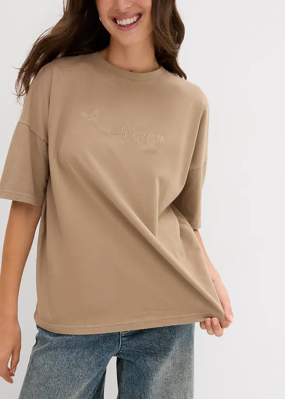 Oversizetopp av ren ekologisk bomull, bonprix