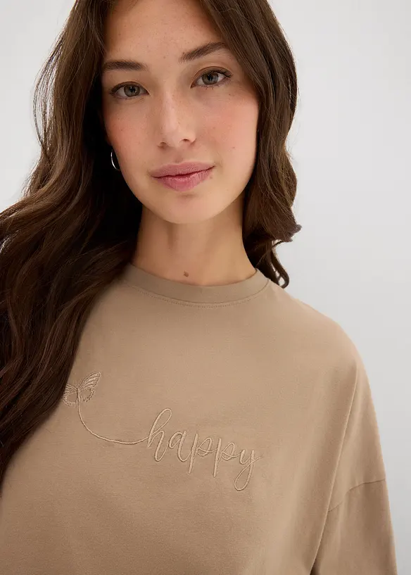 Oversizetopp av ren ekologisk bomull, bonprix