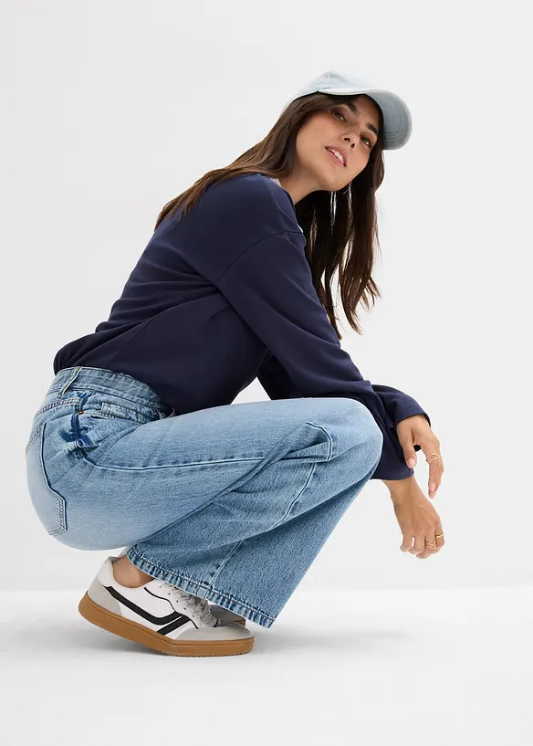 Baggy Jeans Mid Waist, bonprix