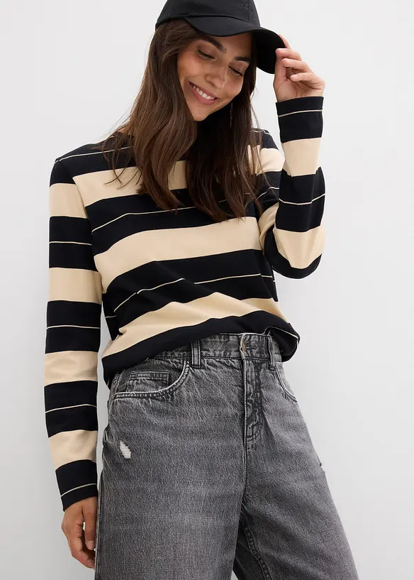 Baggy Jeans Mid Waist, bonprix