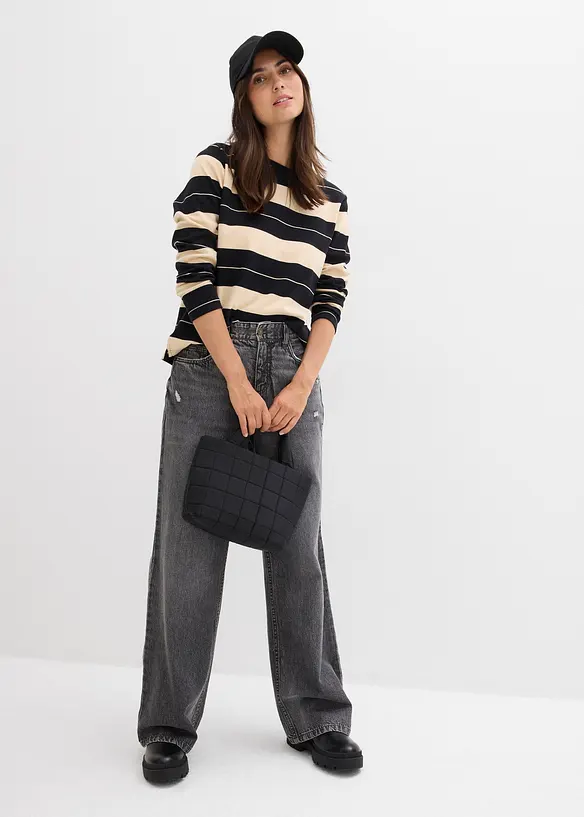 Baggy Jeans Mid Waist, bonprix