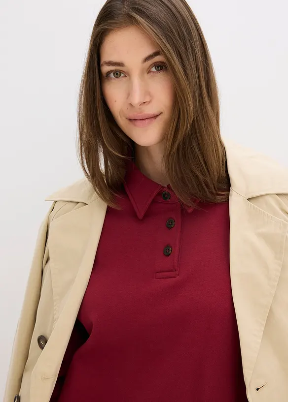 Sweatshirt i ren bomull, bonprix