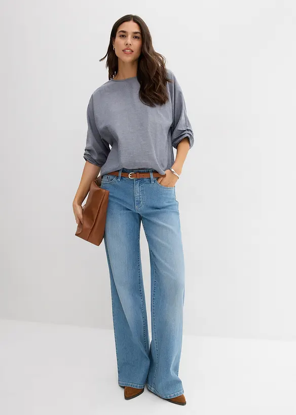 Blustopp i ren bomull, bonprix