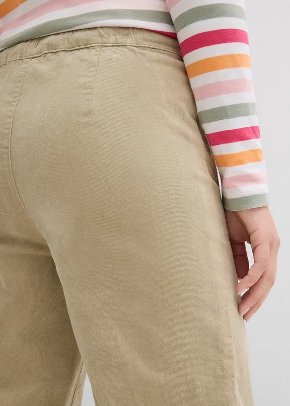 Manchesterbyxa i bomullsmix, bonprix