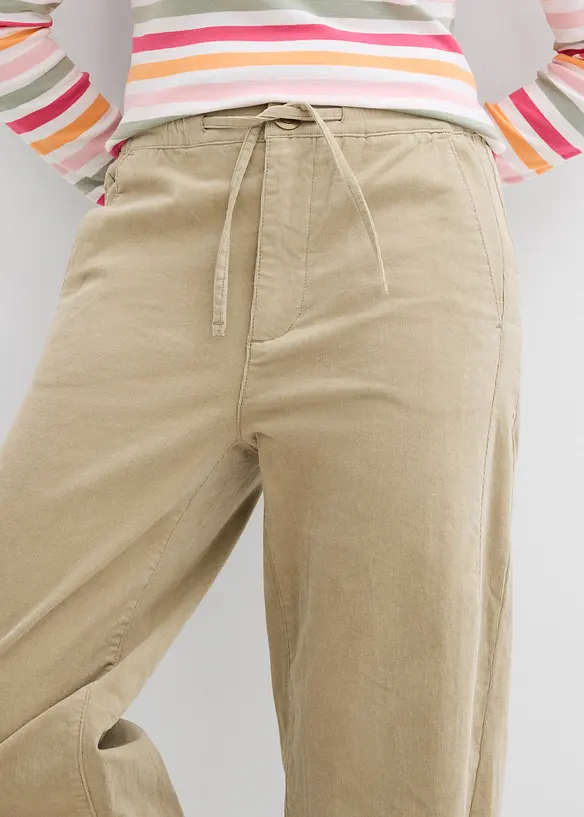 Manchesterbyxa i bomullsmix, bonprix