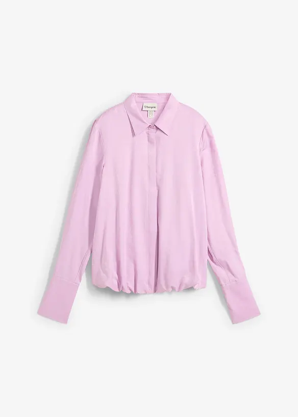 Satinblus av viskosmix, bonprix