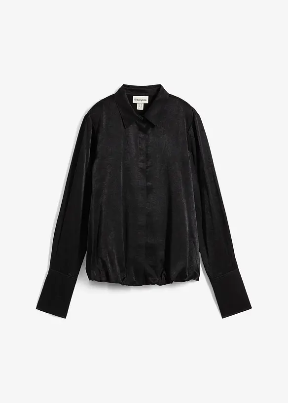 Satinblus av viskosmix, bonprix