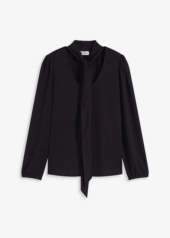 Blustopp med struktur och avtagbart knytband, bonprix