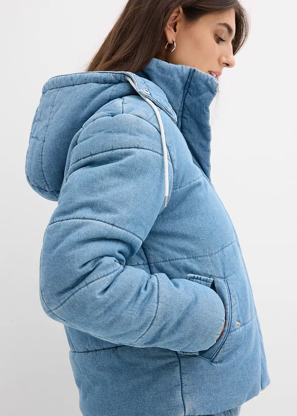 Täckjacka i denim, bonprix