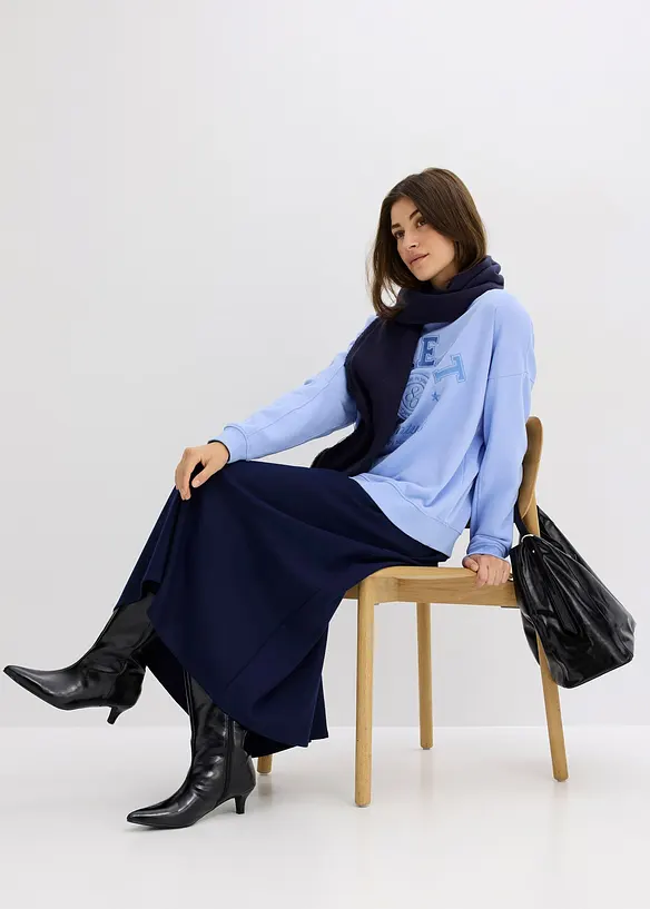 Oversizesweatshirt i ren bomull, bonprix