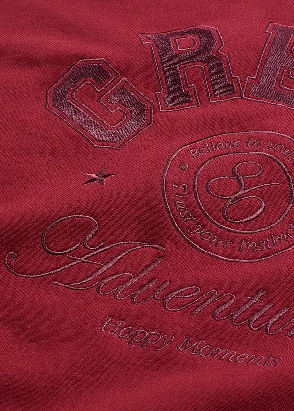 Oversizesweatshirt i ren bomull, bonprix