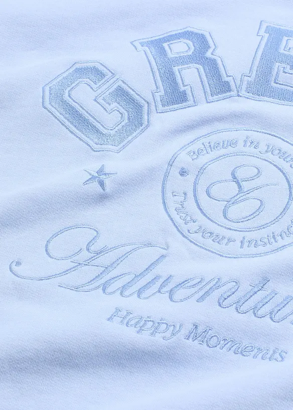 Oversizesweatshirt i ren bomull, bonprix