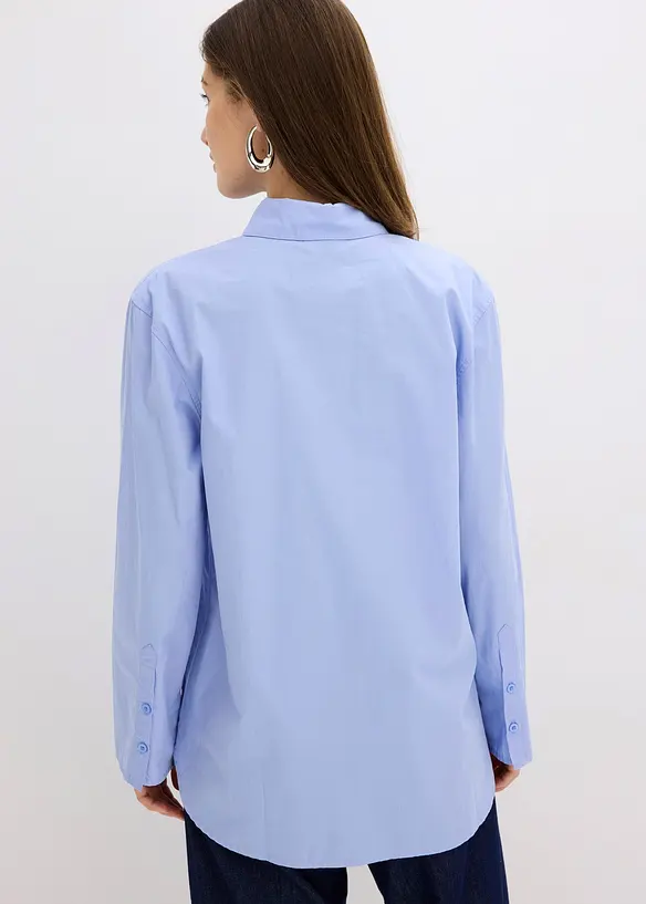 Skjortblus av ren bomull, bonprix