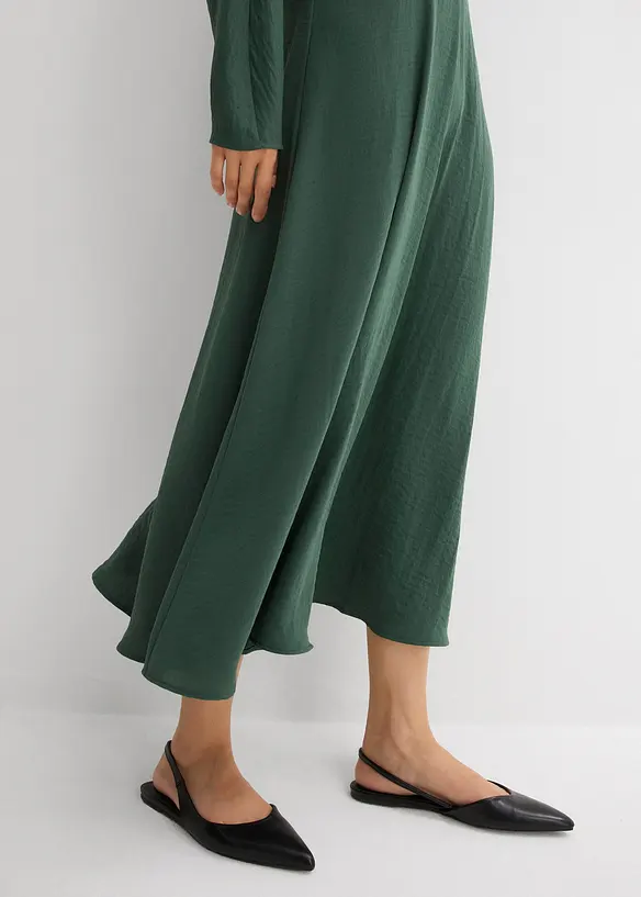 Draperad midiklänning, bonprix