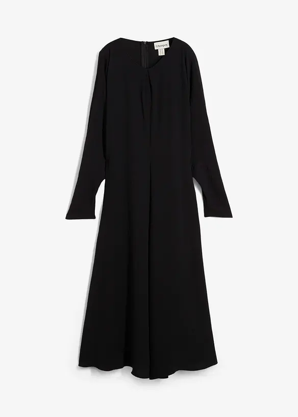 Draperad midiklänning, bonprix