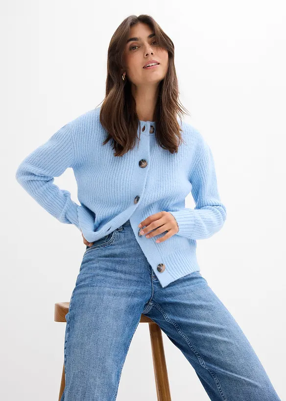 Mom Jeans High Waist, cropped, bonprix
