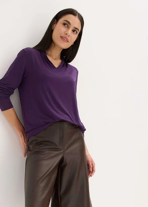 Topp med st&aring;krage, bonprix