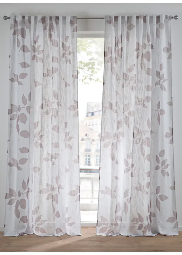 Gardinlängd med återvunnen polyester (1 styck), bonprix