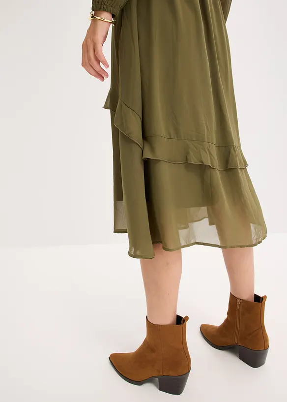 Mellanlång klänning, bonprix