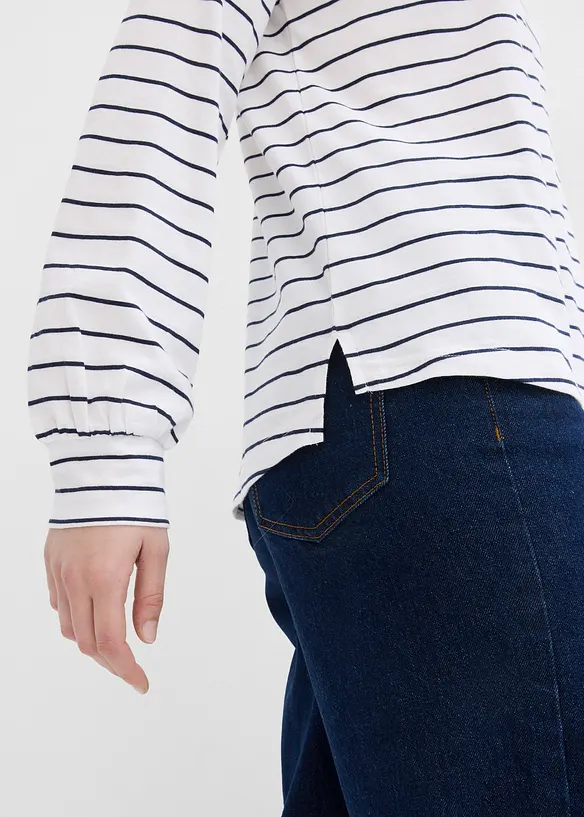 Långärmad tröja i ren ekologisk bomull, bonprix