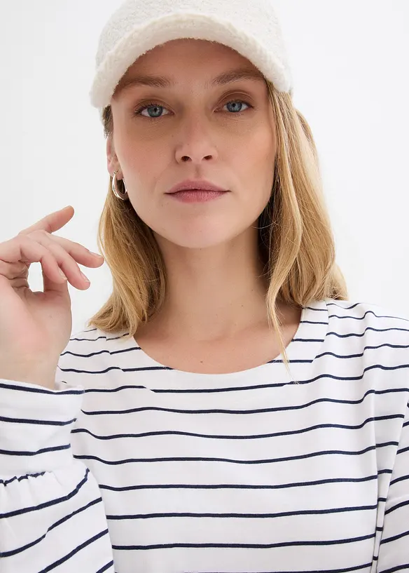 Långärmad tröja i ren ekologisk bomull, bonprix