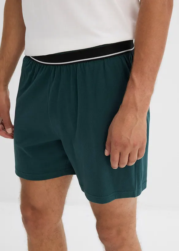 Kortärmad pyjamas i 3-delat set av ren ekologisk bomull, bonprix