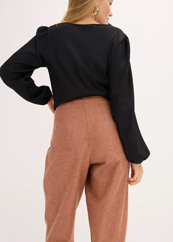 Byxa med yllelook, bonprix