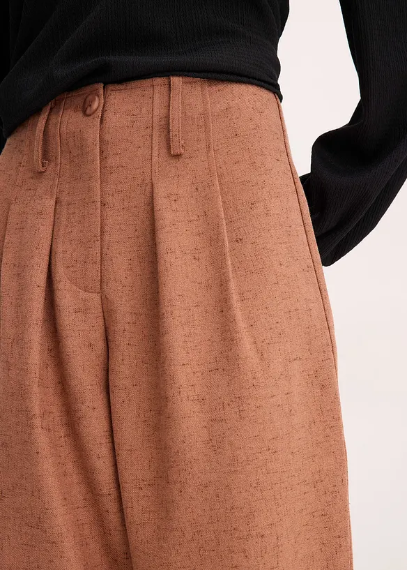 Byxa med yllelook, bonprix