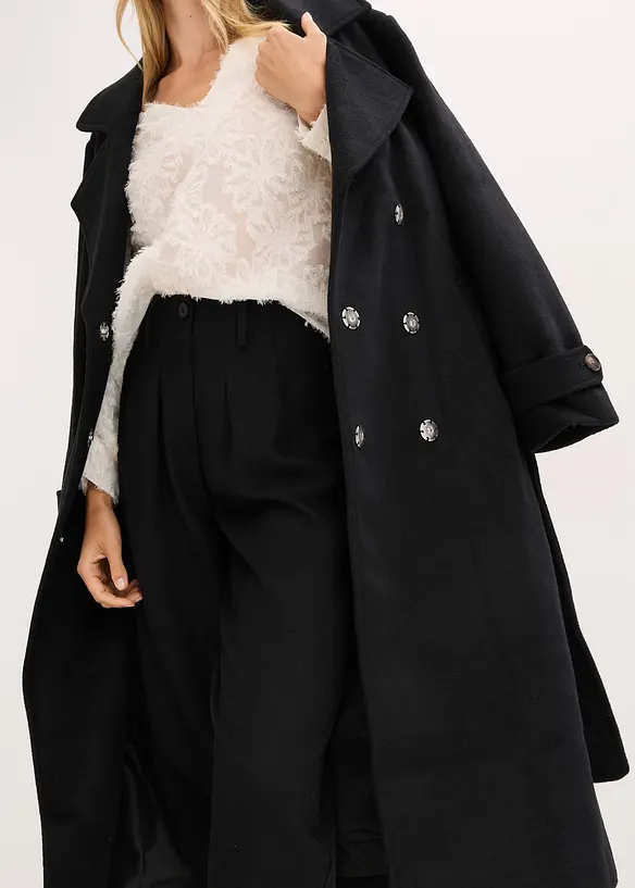 Byxa med yllelook, bonprix