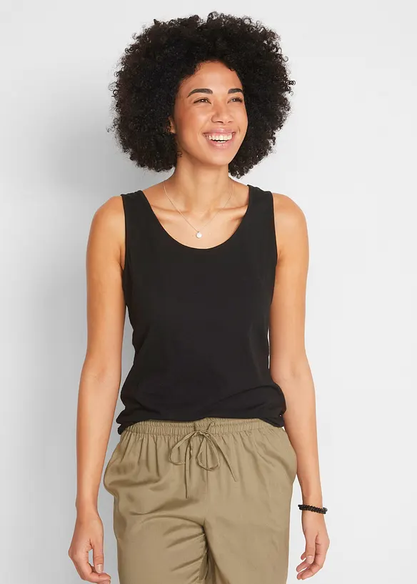 Jerseylinne i bomull, bonprix